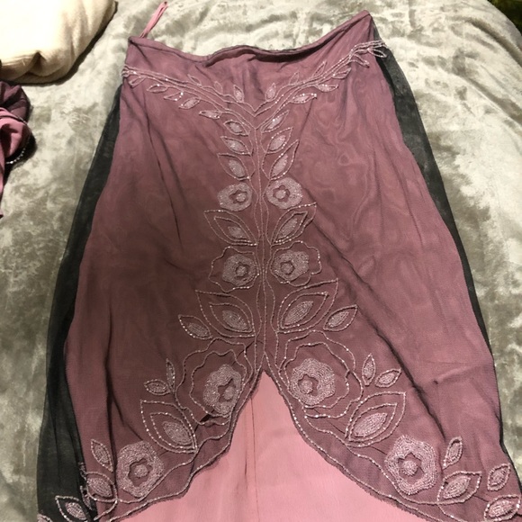 Size12/10 Dusty pink Gatsby vibe skirt set by French Connection - Picture 1 of 14